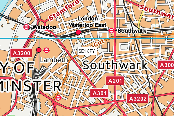 SE1 8PY map - OS VectorMap District (Ordnance Survey)