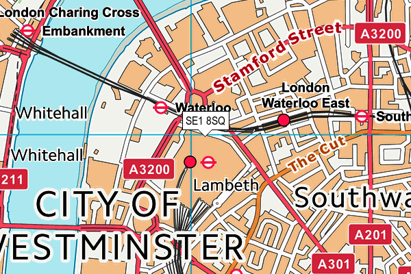 SE1 8SQ map - OS VectorMap District (Ordnance Survey)