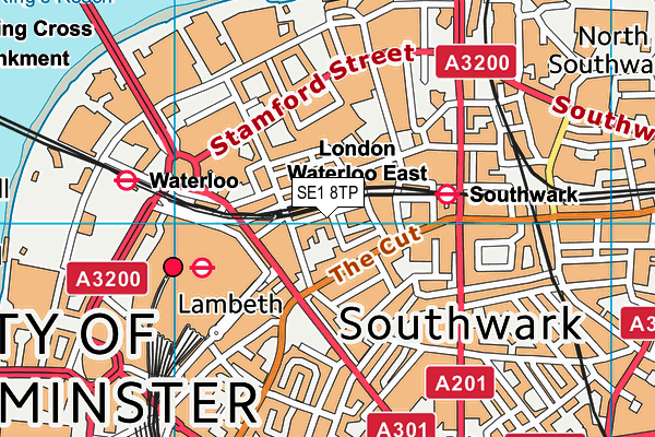 SE1 8TP map - OS VectorMap District (Ordnance Survey)