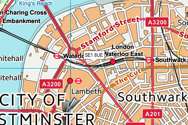 SE1 8UE map - OS VectorMap District (Ordnance Survey)