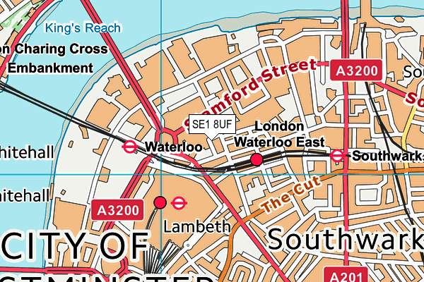 SE1 8UF map - OS VectorMap District (Ordnance Survey)