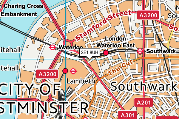 SE1 8UH map - OS VectorMap District (Ordnance Survey)