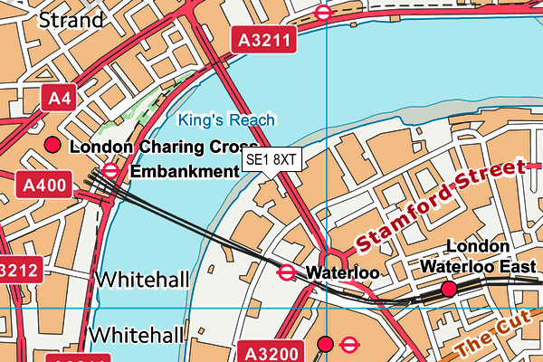 SE1 8XT map - OS VectorMap District (Ordnance Survey)
