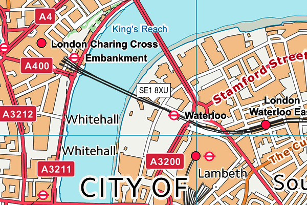 SE1 8XU map - OS VectorMap District (Ordnance Survey)
