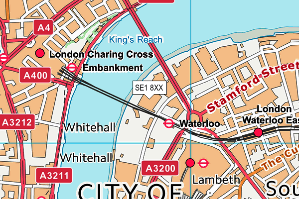 SE1 8XX map - OS VectorMap District (Ordnance Survey)