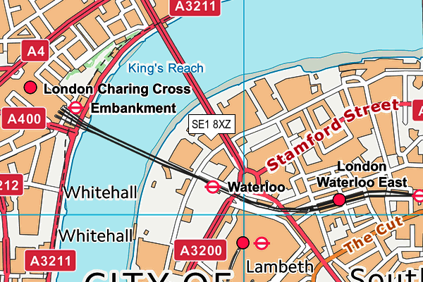 SE1 8XZ map - OS VectorMap District (Ordnance Survey)