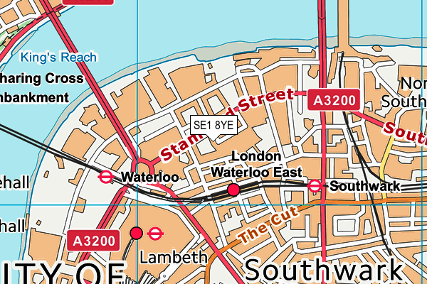 SE1 8YE map - OS VectorMap District (Ordnance Survey)