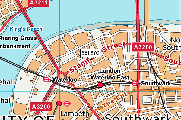 SE1 8YG map - OS VectorMap District (Ordnance Survey)