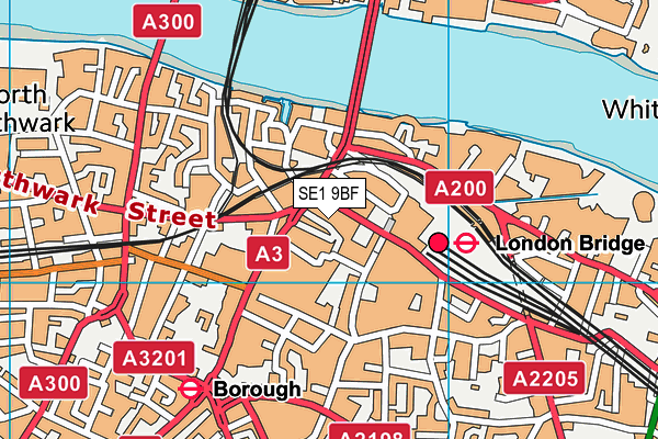 SE1 9BF map - OS VectorMap District (Ordnance Survey)