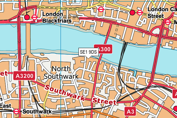 SE1 9DS map - OS VectorMap District (Ordnance Survey)