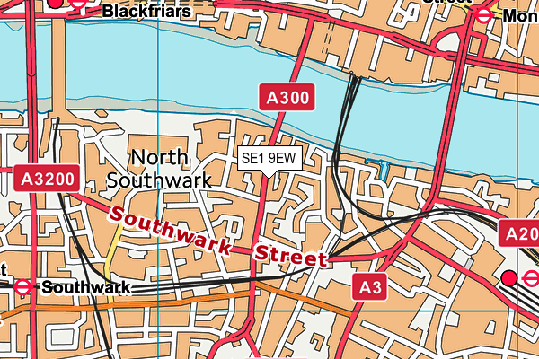 SE1 9EW map - OS VectorMap District (Ordnance Survey)