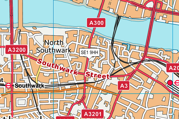 SE1 9HH map - OS VectorMap District (Ordnance Survey)