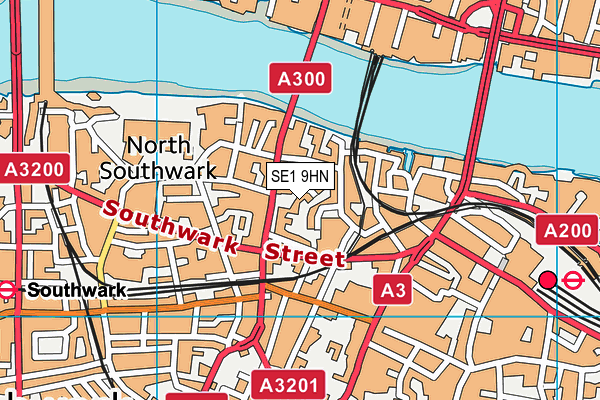 SE1 9HN map - OS VectorMap District (Ordnance Survey)