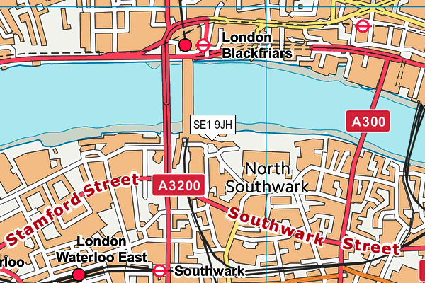 SE1 9JH map - OS VectorMap District (Ordnance Survey)