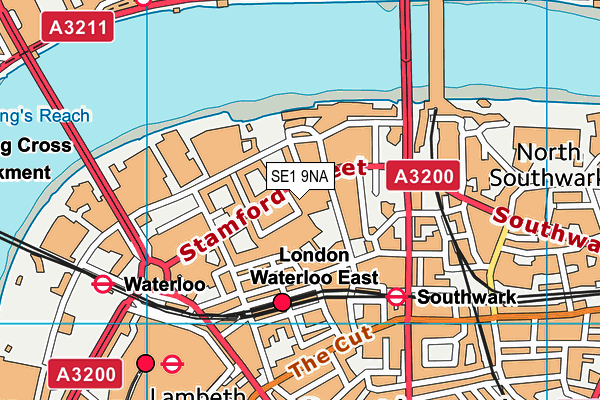 London Nautical School map (SE1 9NA) - OS VectorMap District (Ordnance Survey)