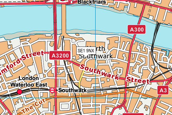 SE1 9NX map - OS VectorMap District (Ordnance Survey)