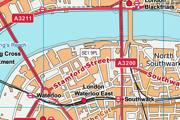 SE1 9PL map - OS VectorMap District (Ordnance Survey)