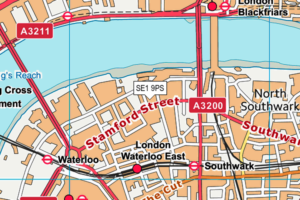 SE1 9PS map - OS VectorMap District (Ordnance Survey)