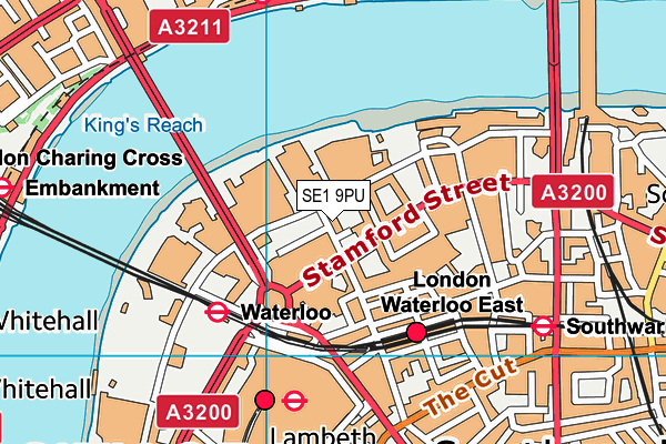 SE1 9PU map - OS VectorMap District (Ordnance Survey)