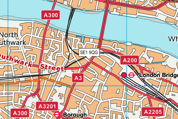 SE1 9QG map - OS VectorMap District (Ordnance Survey)