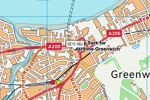 SE10 9BJ map - OS VectorMap District (Ordnance Survey)