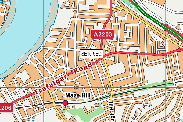 The Forum At Greenwich map (SE10 9EQ) - OS VectorMap District (Ordnance Survey)