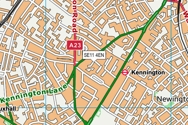 SE11 4EN map - OS VectorMap District (Ordnance Survey)