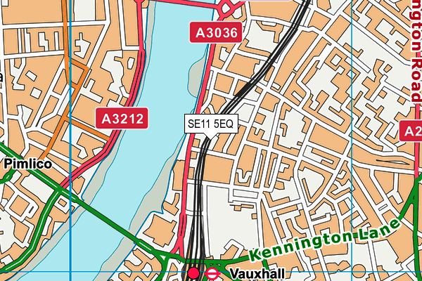 SE11 5EQ map - OS VectorMap District (Ordnance Survey)