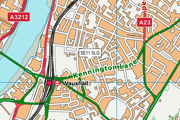 SE11 5LQ map - OS VectorMap District (Ordnance Survey)
