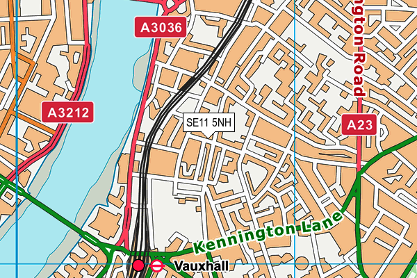 SE11 5NH map - OS VectorMap District (Ordnance Survey)