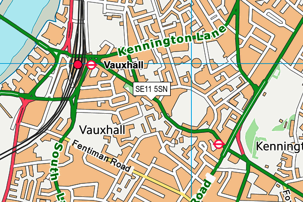 SE11 5SN map - OS VectorMap District (Ordnance Survey)