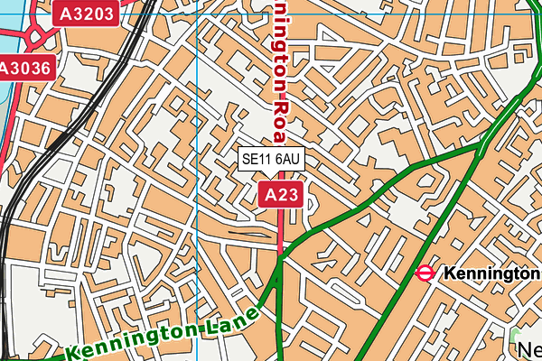 Octavia House Schools, London map (SE11 6AU) - OS VectorMap District (Ordnance Survey)