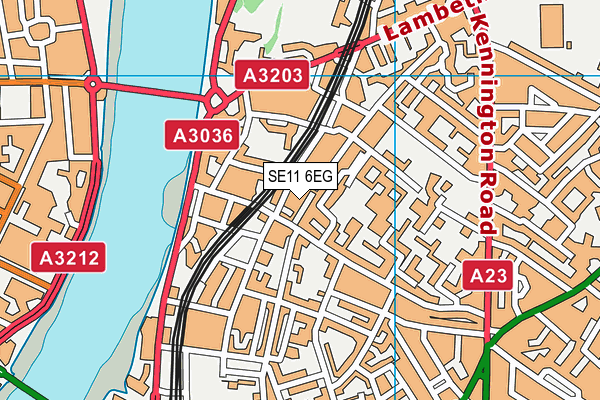 SE11 6EG map - OS VectorMap District (Ordnance Survey)