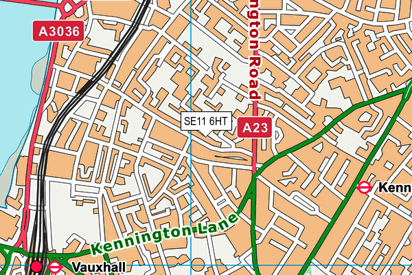 SE11 6HT map - OS VectorMap District (Ordnance Survey)