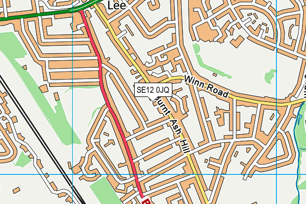 SE12 0JQ map - OS VectorMap District (Ordnance Survey)