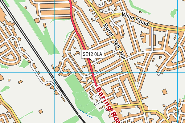 SE12 0LA map - OS VectorMap District (Ordnance Survey)