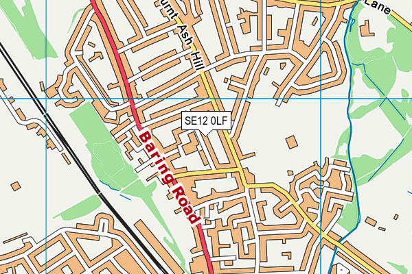 Cooper's Lane Primary School map (SE12 0LF) - OS VectorMap District (Ordnance Survey)