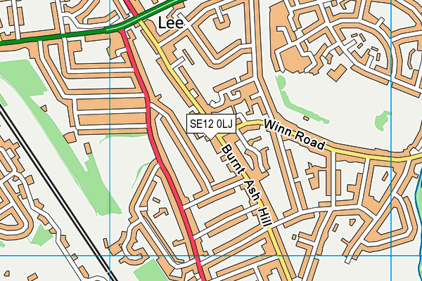 SE12 0LJ map - OS VectorMap District (Ordnance Survey)