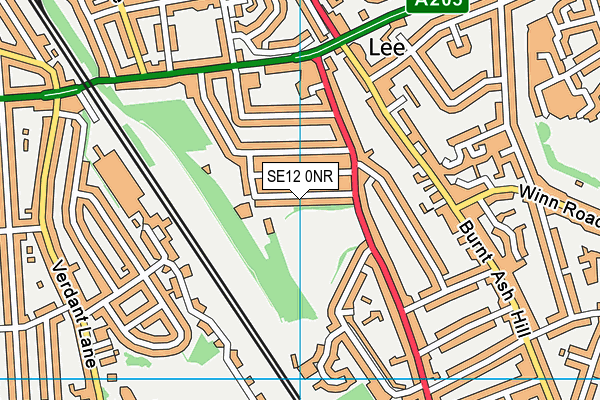 SE12 0NR map - OS VectorMap District (Ordnance Survey)