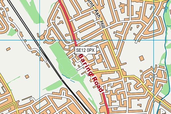SE12 0PX map - OS VectorMap District (Ordnance Survey)