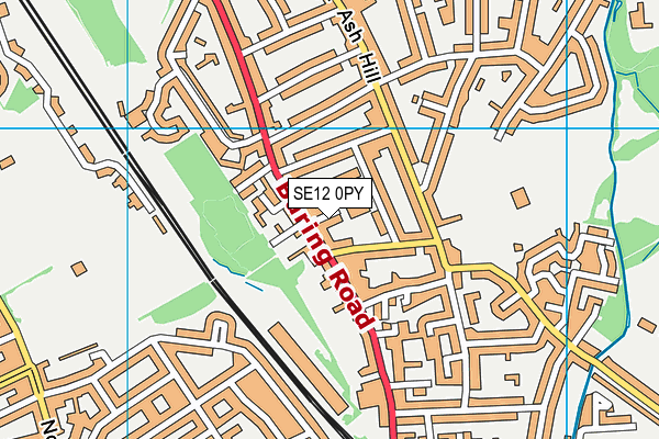 SE12 0PY map - OS VectorMap District (Ordnance Survey)