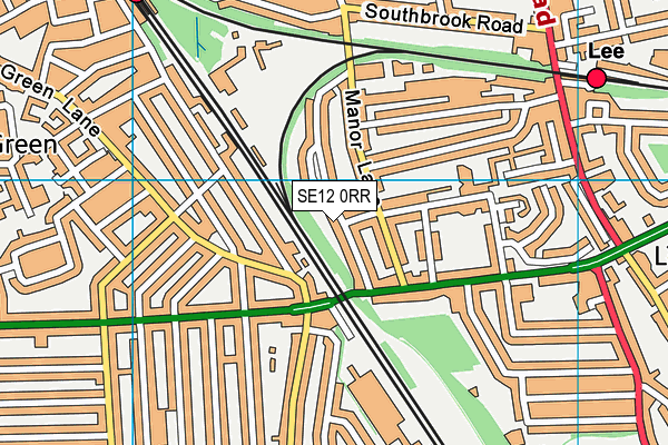 SE12 0RR map - OS VectorMap District (Ordnance Survey)