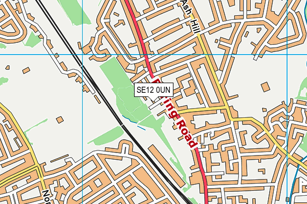 SE12 0UN map - OS VectorMap District (Ordnance Survey)