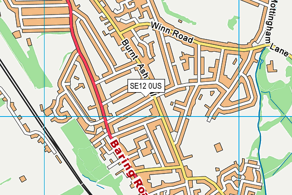 SE12 0US map - OS VectorMap District (Ordnance Survey)