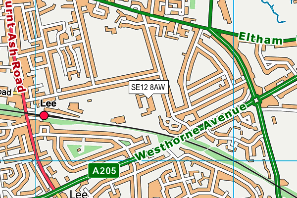 Colfe's Leisure Centre map (SE12 8AW) - OS VectorMap District (Ordnance Survey)