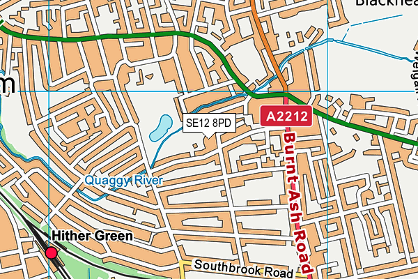 Trinity School (Lewisham) map (SE12 8PD) - OS VectorMap District (Ordnance Survey)