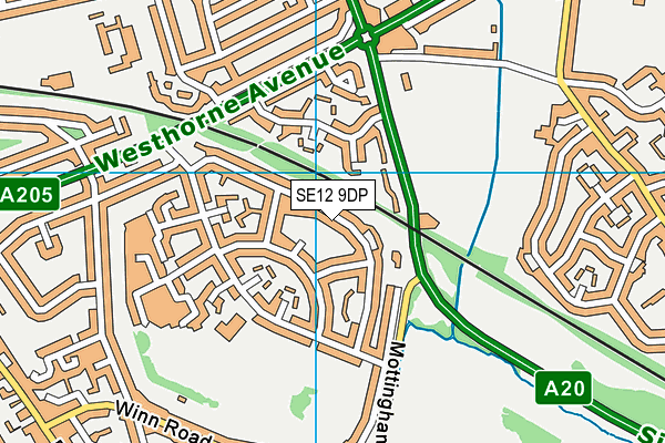 Horn Park Community Centre map (SE12 9DP) - OS VectorMap District (Ordnance Survey)