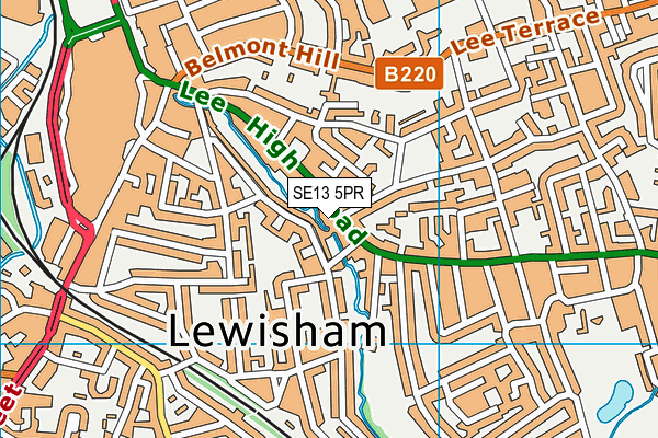 Map of SPICE OF LEWISHAM LTD at district scale