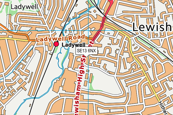 St Mary's Lewisham Church of England Primary School map (SE13 6NX) - OS VectorMap District (Ordnance Survey)
