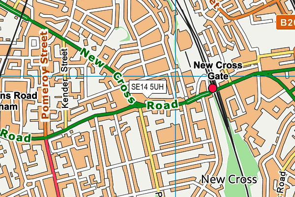 Map of 207 NEW CROSS ROAD MANAGEMENT LTD at district scale